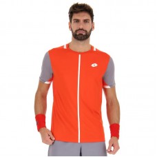 T-shirt Lotto Top IV Red Poppy Grey Silver