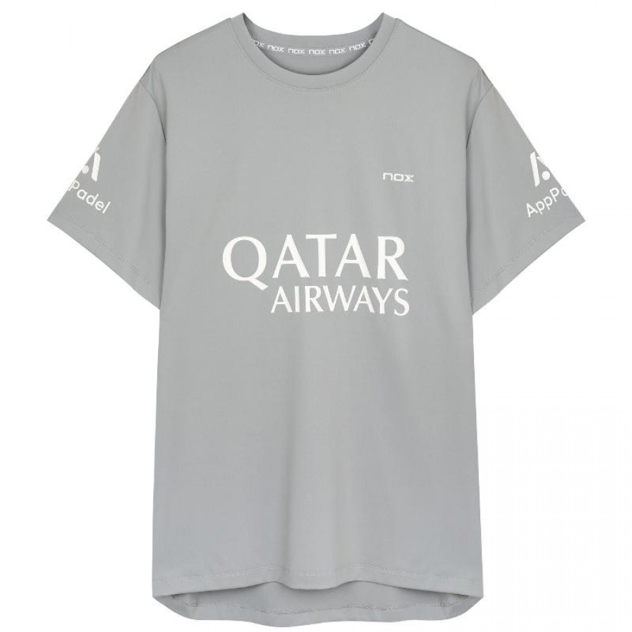 Camiseta Nox Agustín Tapia Patrocinadores AT10 Cinza 2024  Oferta + Barato