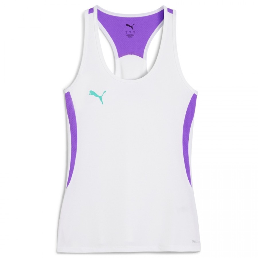 Camiseta Puma Individual Blanco Lila Mujer  Oferta + Barato