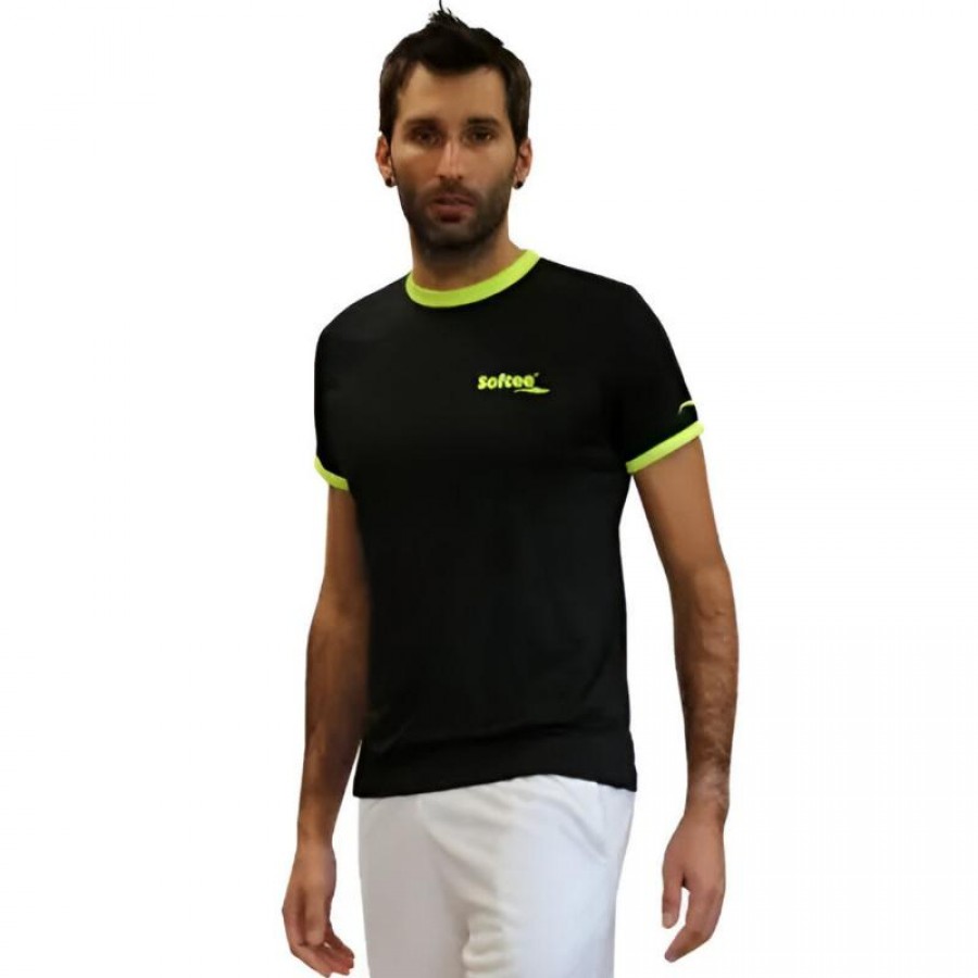 T-shirt Softee Galaxy Noir Jaune Fluor  Offre - Pas cher