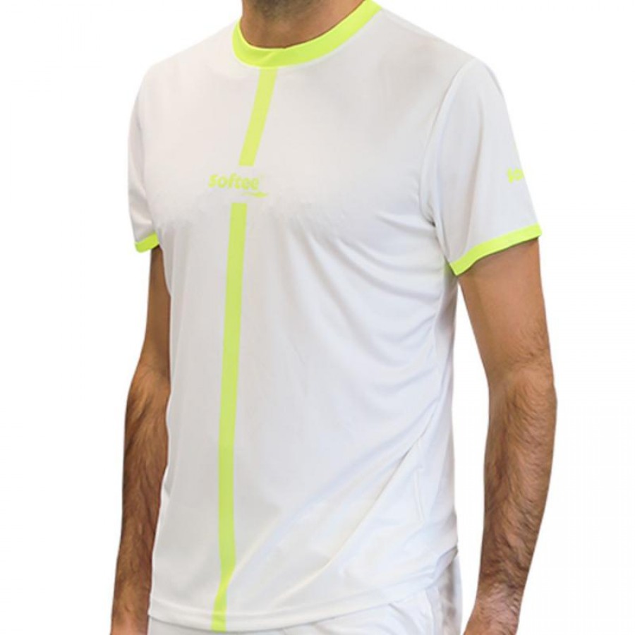 Camiseta Softee Tipex Branca Amarela Fluor Junior  Oferta + Barato