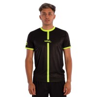 Camiseta Softee Tipex Negro Amarillo Fluor  Oferta + Barato