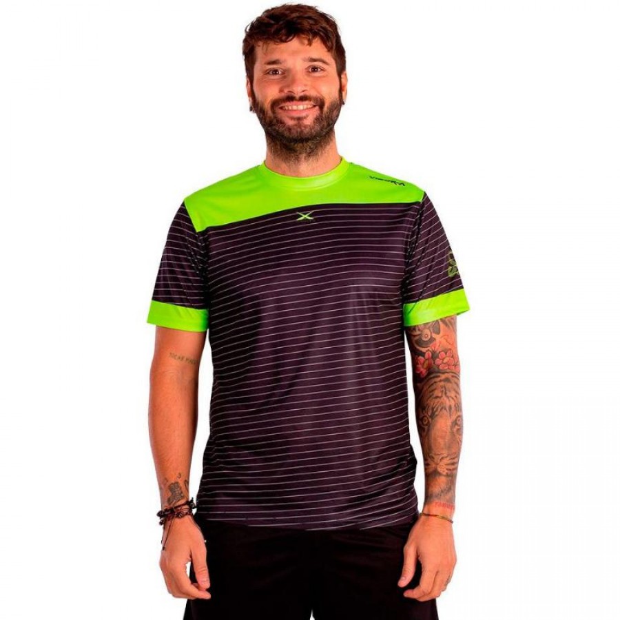 Vibora Black Mamba X Anniversary T-Shirt Noir Jaune Fluor  Offre - Pas cher