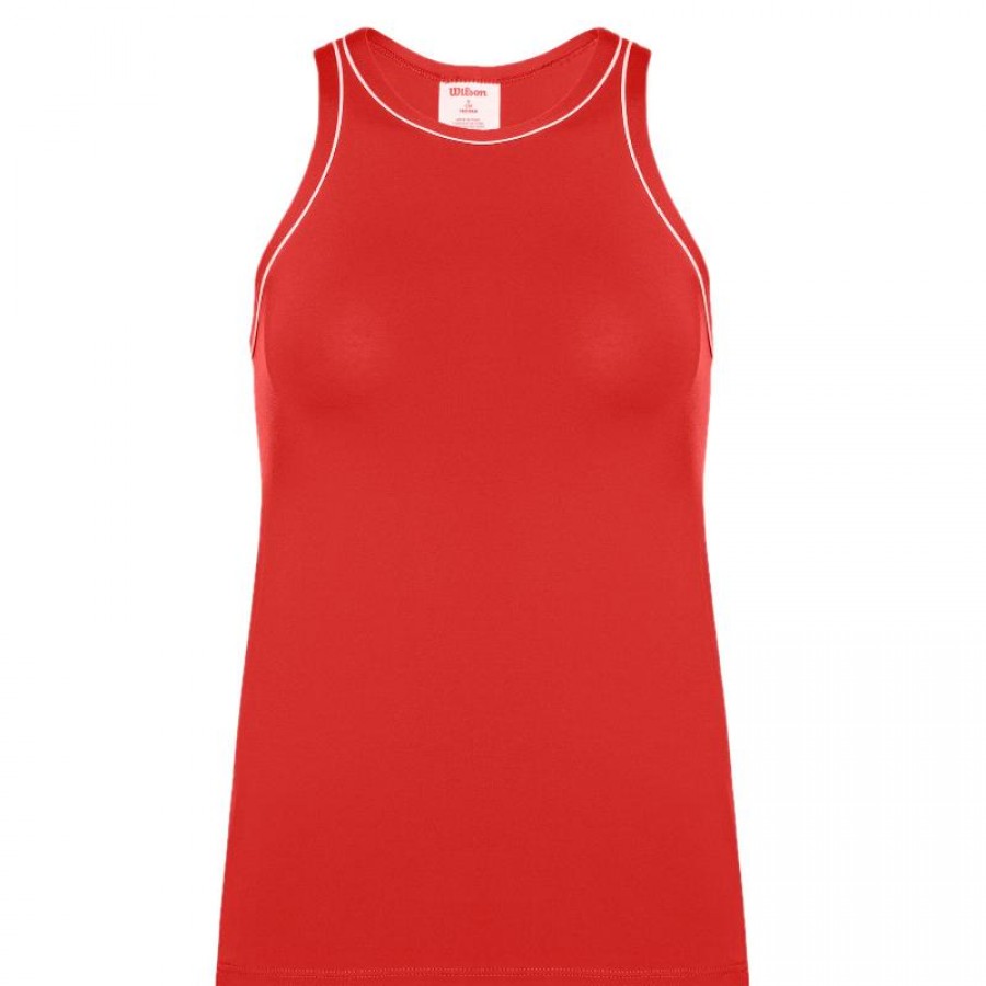 T-shirt Wilson Team Rouge pour femme  Offre - Pas cher