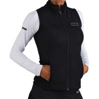 Colete com Zíper Sem Fim Preto  Oferta + Barato