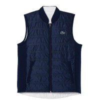 Chaleco Lacoste Slim Fit Azul Marino Blanco Mujer  Oferta + Barato