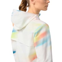 Jaqueta feminina com estampa de borrão de cabeça  Oferta + Barato