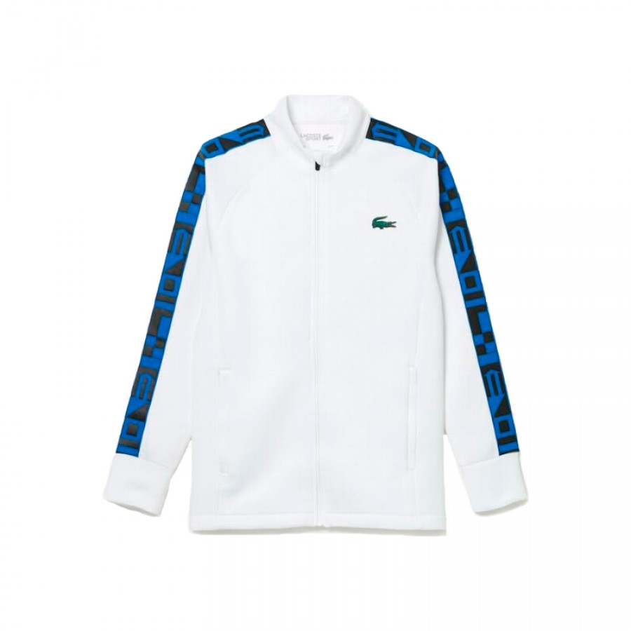 White Lacoste Sport Jacket  Offer + Cheap