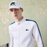 White Lacoste Sport Jacket  Offer + Cheap