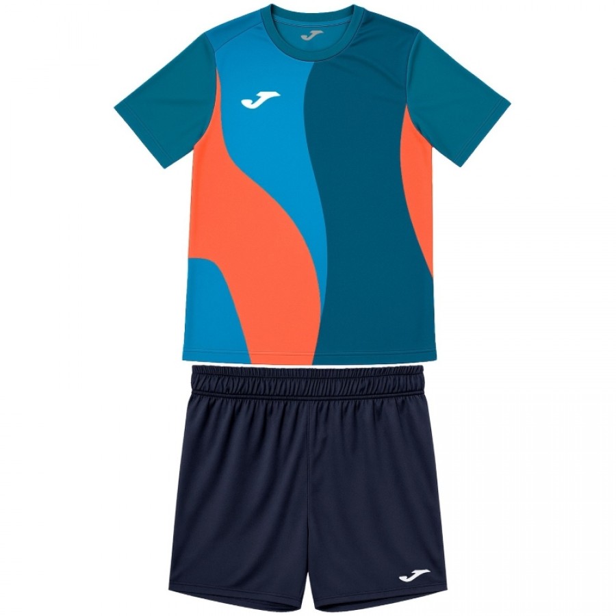 Joma Camp Bleu Marine Orange Ensemble Junior  Offre - Pas cher