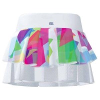 Falda Bidi Badu Kaleido Plissé Blanco Mix  Offre - Pas cher