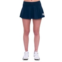 Saia Bidi Badu Nova York Estampada Ondulada Azul Escuro Vermelho  Oferta + Barato