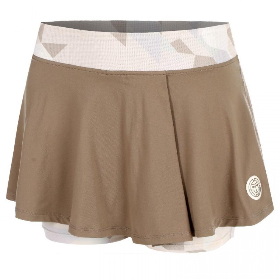 Falda Bidi Badu Paris Marron Ondulato Stampato Beige Junior  Offerta + Economico