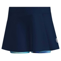 Falda Bidi Badu Spectrum Estampado Ondulado Azul Oscuro Aqua Junior  Oferta + Barato