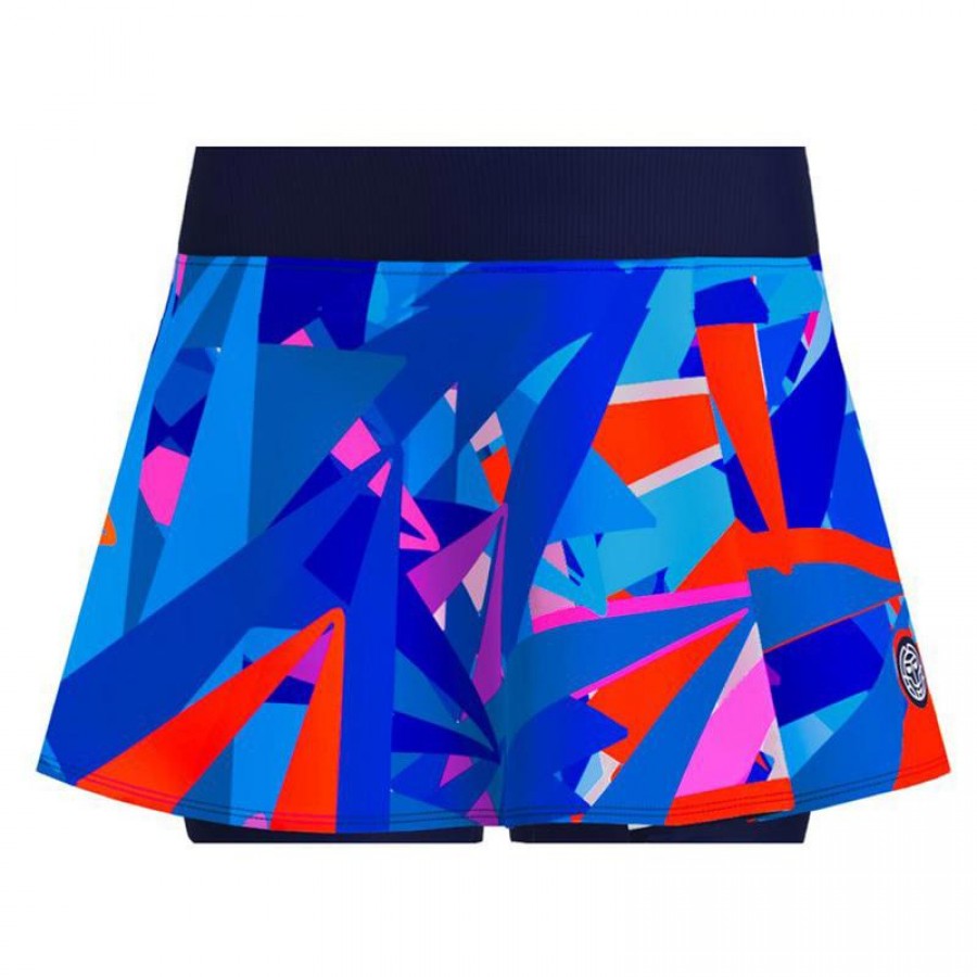 Falda Bidi Badu Spike Printed Wavy Azul Oscuro  Offer + Cheap