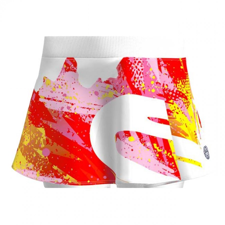 Falda Bidi Badu Wild Arts Imprime Wavy Blanco Mix  Offre - Pas cher