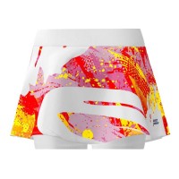 Falda Bidi Badu Wild Arts Imprime Wavy Blanco Mix  Offre - Pas cher