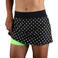 Falda Endless Minimal Print Skulls Verde  Offer + Cheap