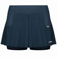 Falda Head Performance Azul Marino Plata  Offer + Cheap
