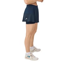 Falda Head Performance Azul Marino Plata  Offer + Cheap