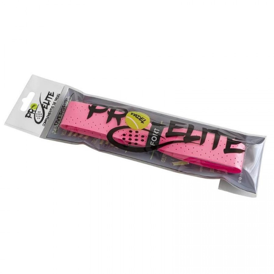 Grip Pro Elite Confort Eva Perforado Rosa Fluor 1 Unidad  Oferta + Barato