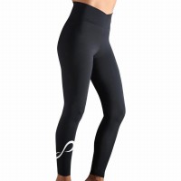 Endless Cross Pocket Black White Leggings