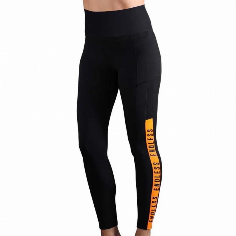 Mallas Endless Syncro Negro Naranja  Oferta + Barato