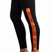 Mallas Endless Syncro Negro Naranja  Oferta + Barato
