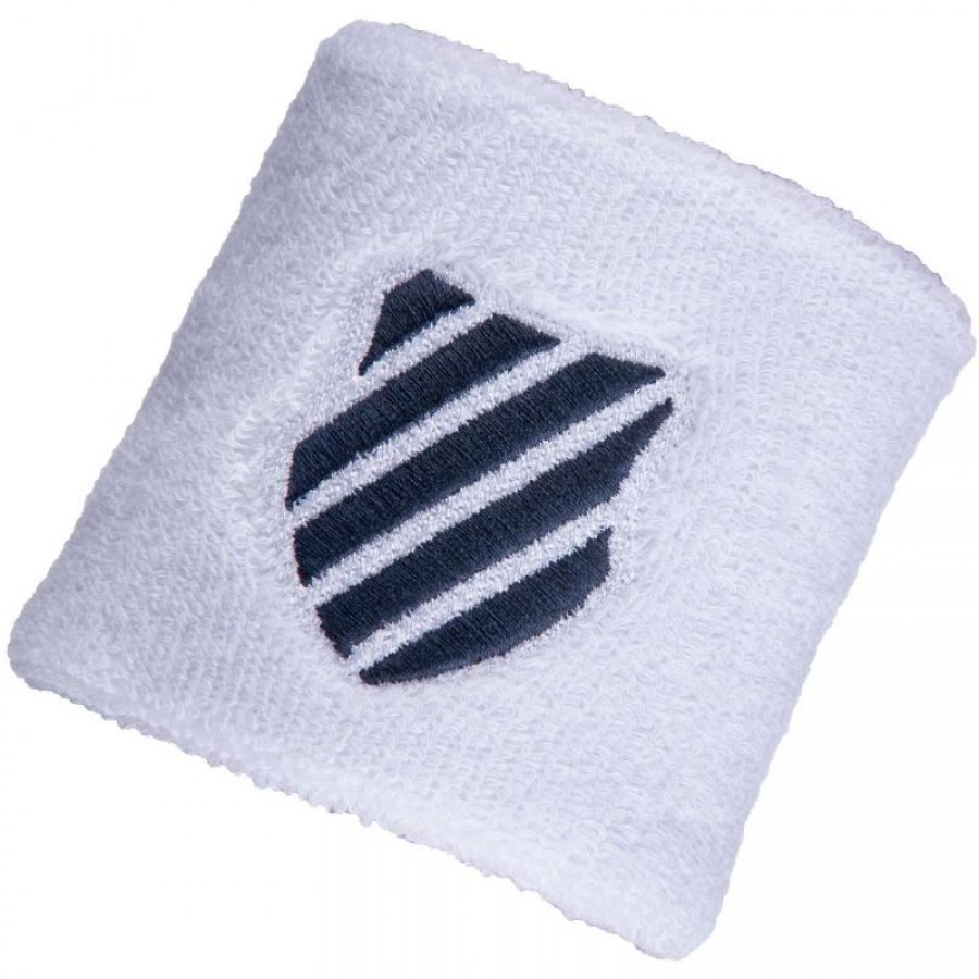 Munequeras Kswiss Blanco Azul 2 Unidades  Oferta + Barato