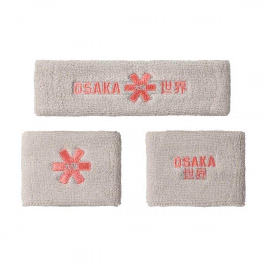 Osaka Wristbands Set 2.0 Coral Grey 2 Units  Offer + Cheap