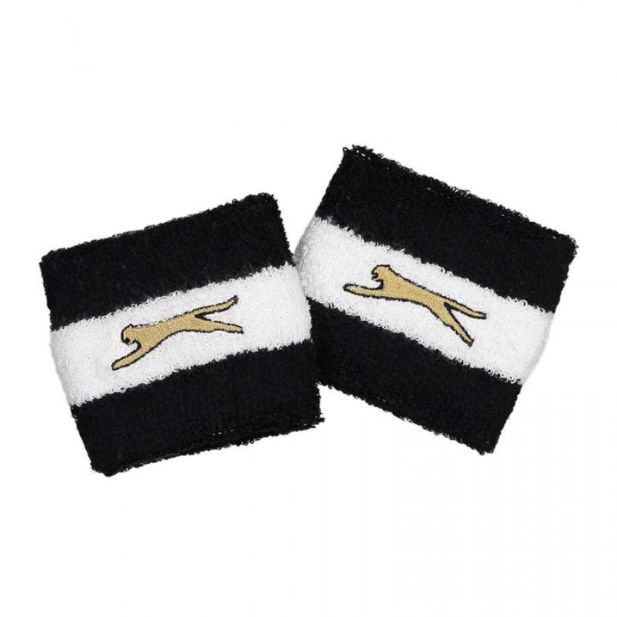 Slazenger Balloon Black Wristbands 2 Units  Offer + Cheap