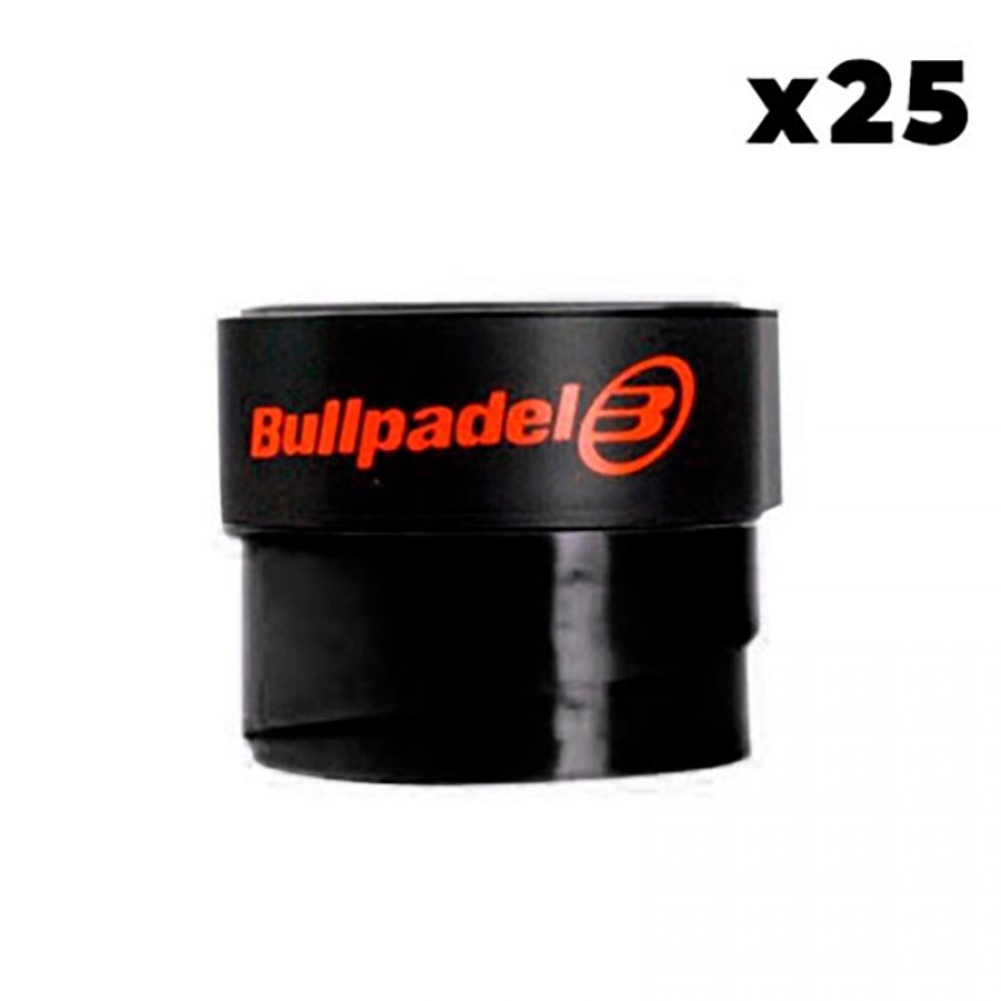 Overgrips Bullpadel Negro Liso 25 Unidades  Oferta + Barato
