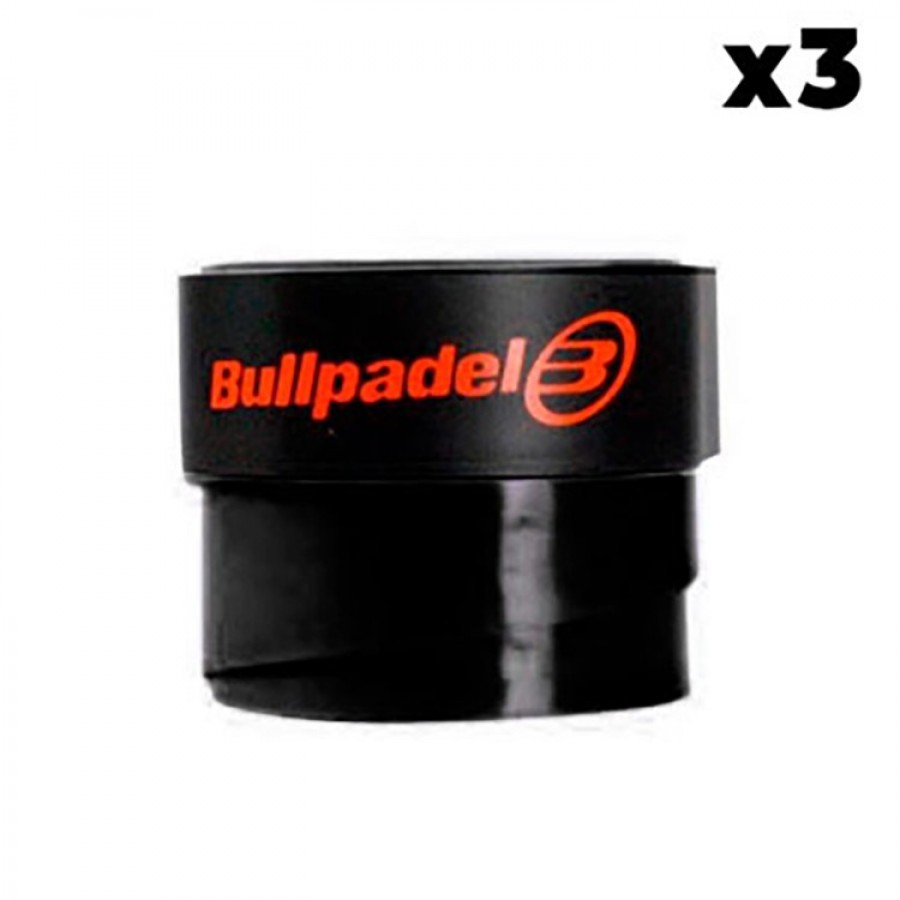 Overgrips Bullpadel Preto Liso 3 Unidades  Oferta + Barato