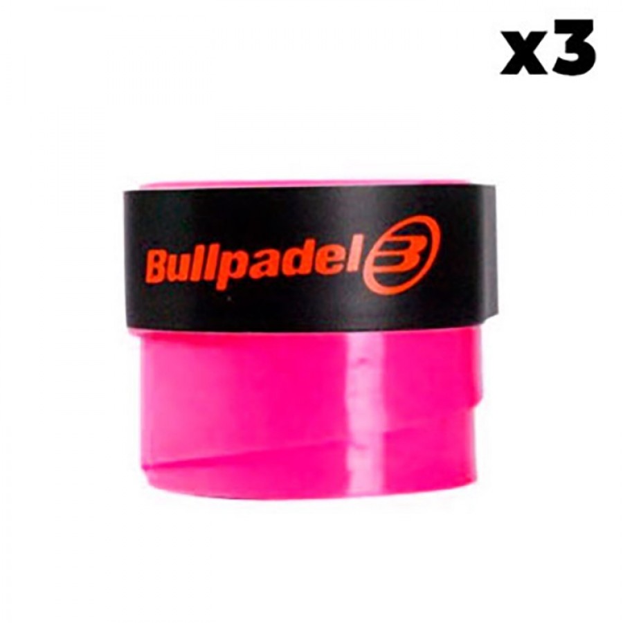 Overgrips Bullpadel Rosa Liso 3 Unidades  Oferta + Barato