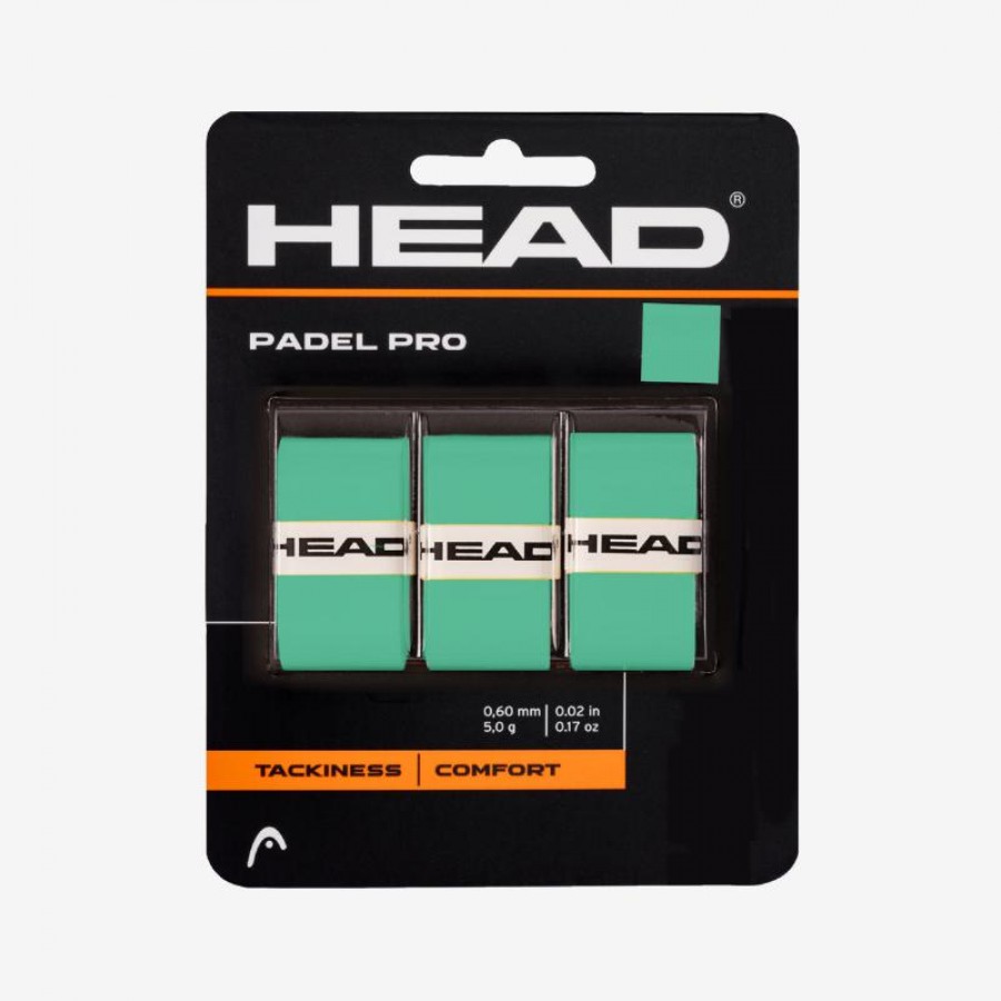 Overgrips Cabeca Padel Pro Mint 3 Unidades   Oferta + Barato