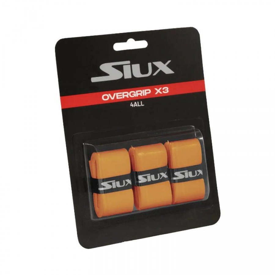 Siux For All Orange Overgrips 3 Units  Offer + Cheap