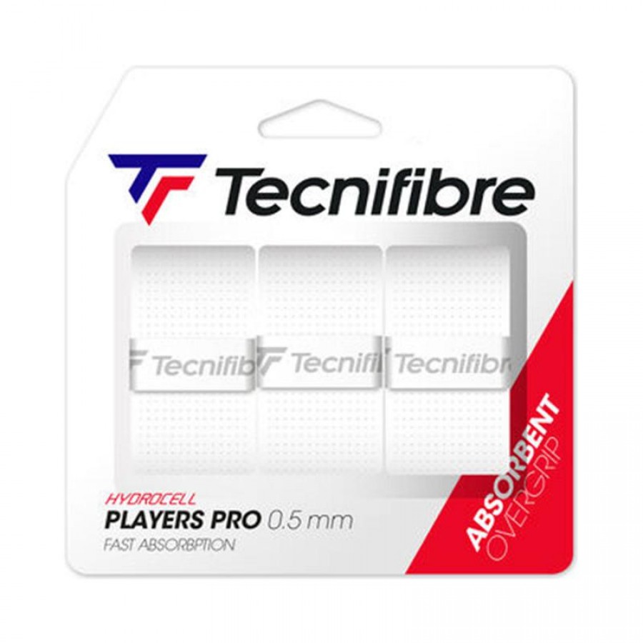 Overgrips Tecnifibre Players Pro Blanco 3 Unidades  Oferta + Barato