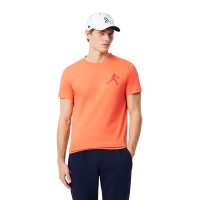 Pack Lacoste Novak Djokovic T-shirt orange et casquette blanche  Offre - Pas cher