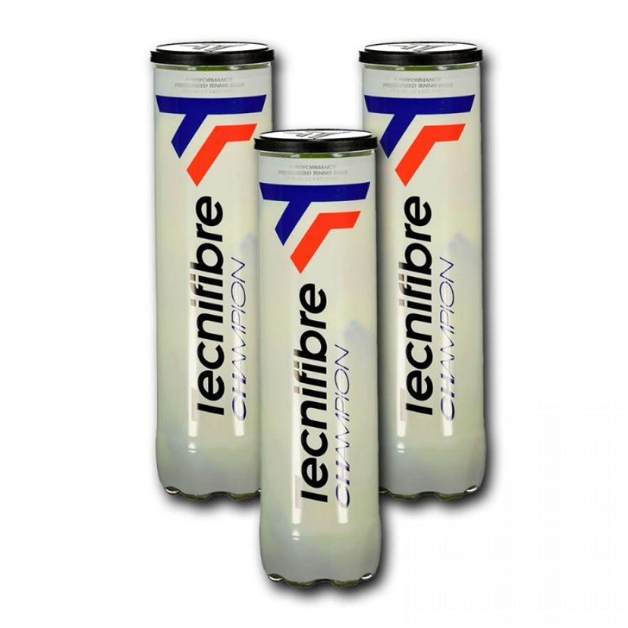 Pack de 3 bateaux de 4 pellets Tecnifibre Champion  Offre - Pas cher