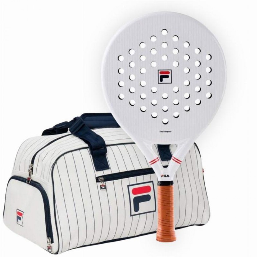 Pack Pala Fila The Inceptor Blanco y Paletero