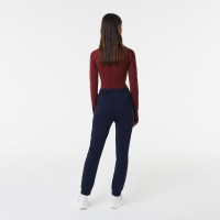 Pantalon Lacoste bleu marine pour femmes  Offre - Pas cher