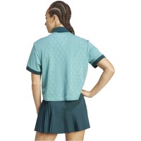 Polo Adidas Original Pro London Turquesa Mujer