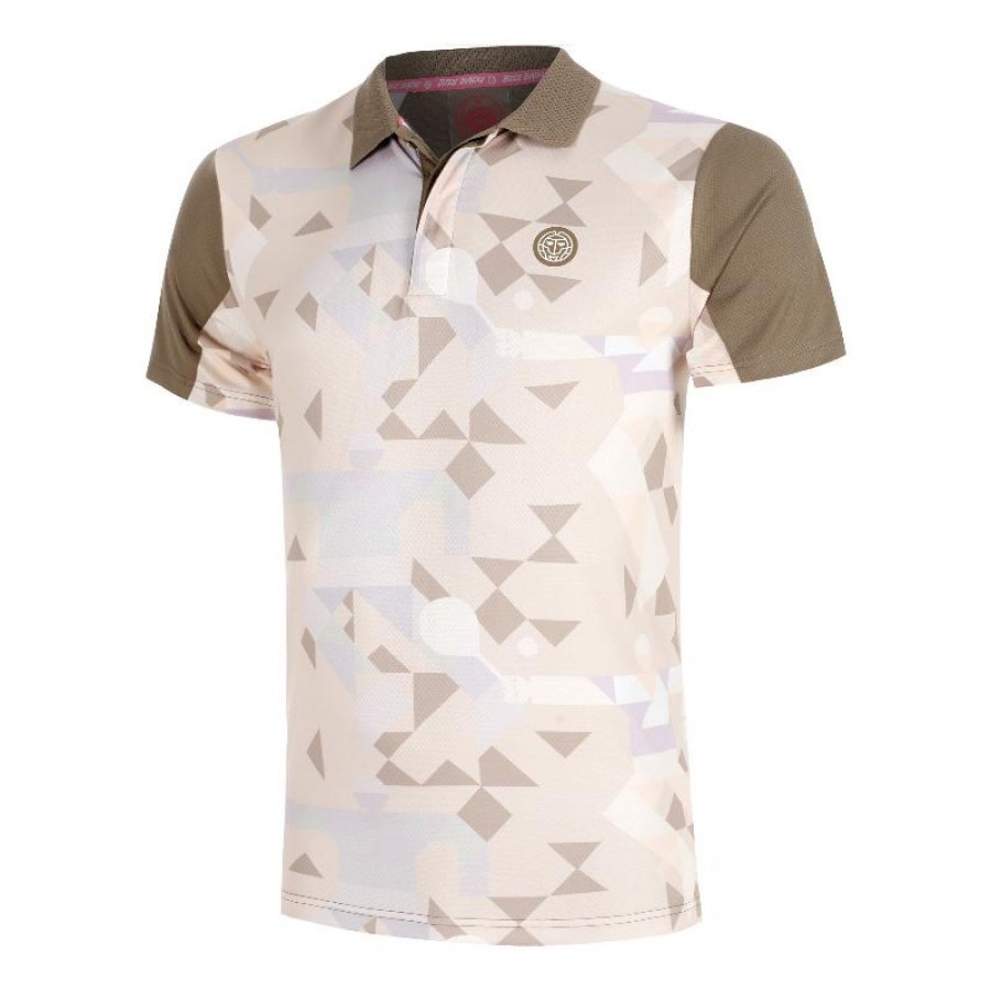 Bidi Badu Paris Polo Shirt Beige Brown  Offer + Cheap