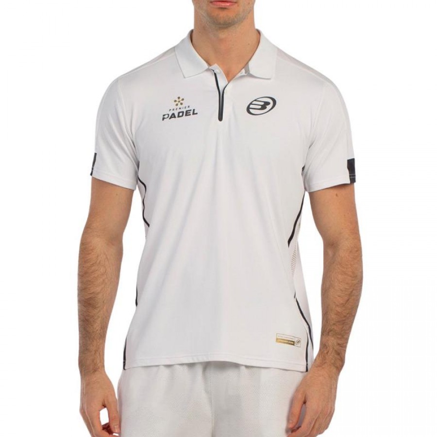 Polo Bullpadel Premier Padel Bogue Blanco  Oferta + Barato
