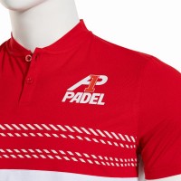 Polo de Padel Joma A1 Blanc Rouge  Offre - Pas cher