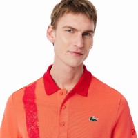 Polo Lacoste Novak Djokovic Ultra Dry Naranja Rojo  Oferta + Barato