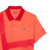 Polo Lacoste Novak Djokovic Ultra Dry Naranja Rojo  Oferta + Barato