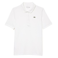 Polo Lacoste Pique Blanco Mujer  Oferta + Barato