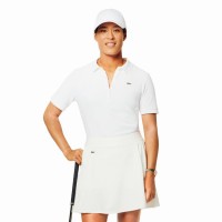 Polo Lacoste Pique Blanco Mujer  Oferta + Barato