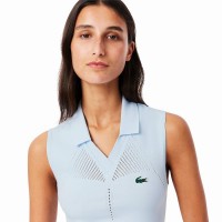 Polo Lacoste Tight Fit Azul Claro Mujer  Offre - Pas cher